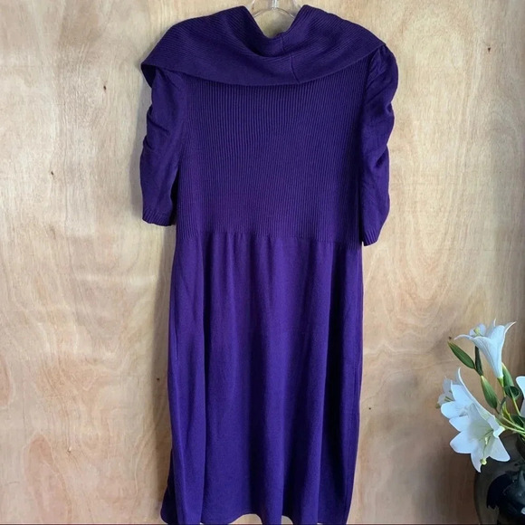 **NEW Jaclyn Smith Cowl Sweater Dress - Picture 2 of 9